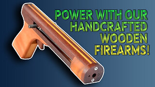 Power with Our Handcrafted Wooden Firearms!