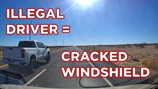 Ambulance Conversion Windshield Crack Repair - Caused By Crazy Driver | Ambulance Conversion Life