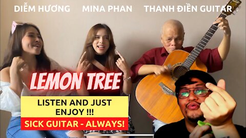 Thanh Dien Guitar from Vietnam Lemon Tree Cover - Reaction Video