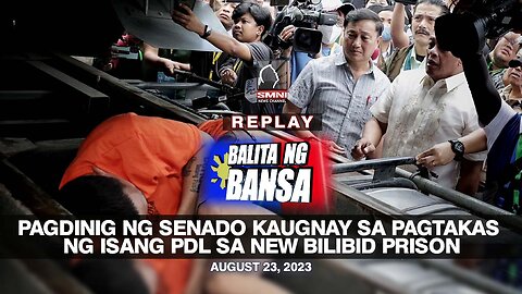 Pagdinig ng senado kaugnay sa pagtakas ng isang PDL sa new bilibid prison