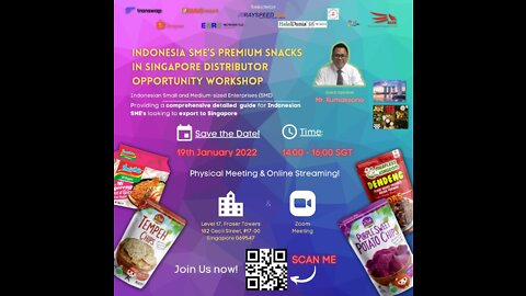 Indonesia Premium Snacks Distributor Opportunity in Singapore - Workshop Hybrid