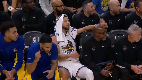 Steph loving the CP3 and 1 #nba