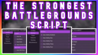 ROBLOX The Strongest Battlegrounds Script - Keyless OP FEATURES