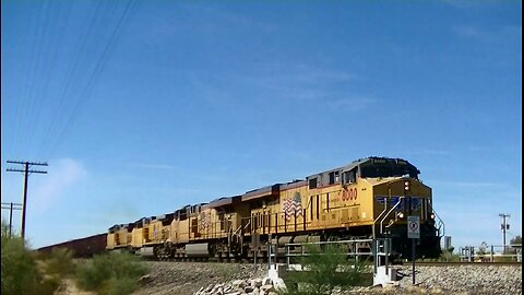 Railfanning the Union Pacific Gila Sub: Herzog Ballast Train, Gila Bend, AZ, 10-16-19