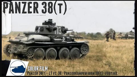 WW2 Color footage Panzer 38(t) - Panzerkampfwagen 38(t).