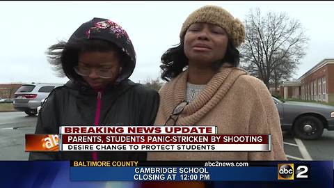 Students, families react after Maryland school shooting