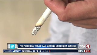 New bill would ban smoking on Florida beaches