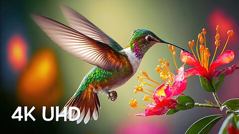 Colorful Birds in 4K - Planet Earth 4K Beautiful Bird Sounds Nature Relaxation 4K UHD 60 FPS