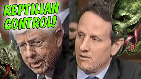 790. PHENOMENAL SHAPESHIFTING! Reptilian Rulers Tim Geithner & Senator Mike Enzi