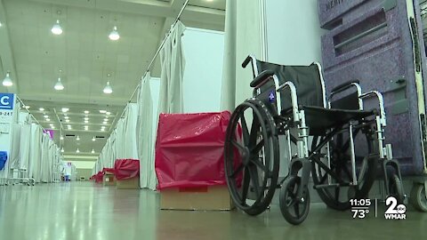 Baltimore Convention Center marks year as field hospital