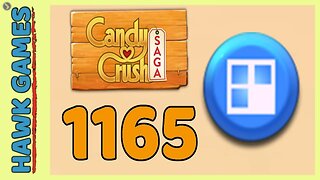 Candy Crush Saga Level 1165 (Jelly level) - 3 Stars Walkthrough,No Boosters