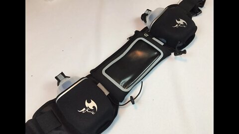 Kona 2450 Premium Running Belt, Phone Holder, and Hydration Waist Pack with water bottles review