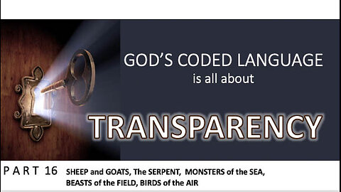 God's Coded Language: Part 16