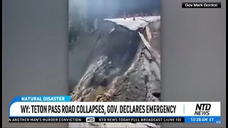 WY: TETON PASS ROAD COLLAPSES, GOV DECLARES EMERGENCY