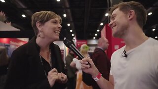 Owen Jones and Jess Phillips MP at the annual Labour conference