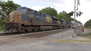 CSX I137 Intermodal Train with Do Not Hump Boxcar from Sterling, Ohio June 3, 2023