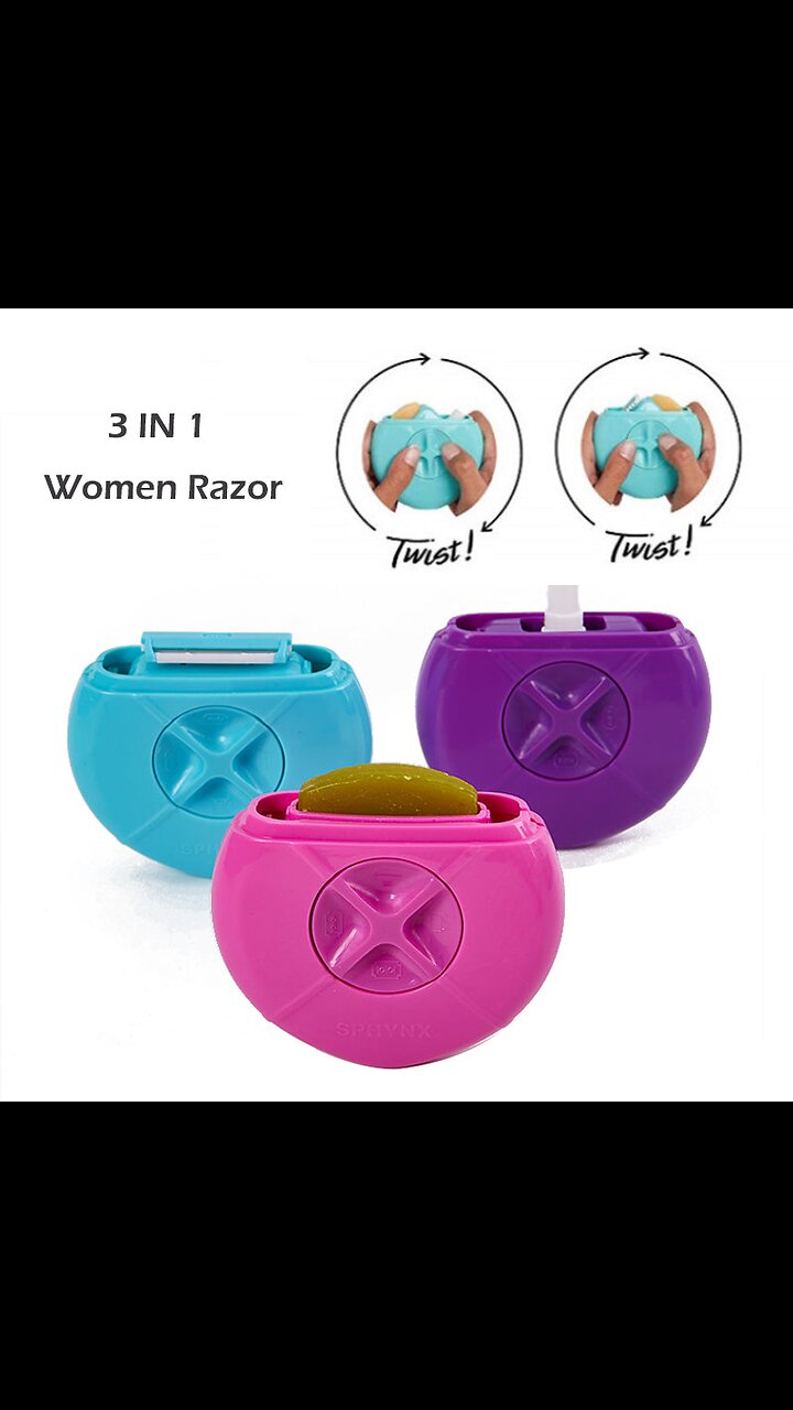 Simple Ladies Razor 3 in 1 Portable Women's Razor with Refillable Water Spray