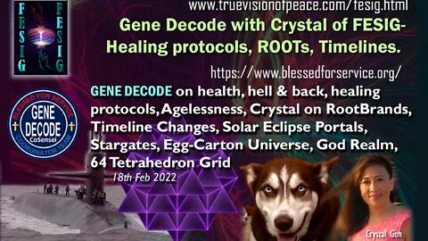 GENE DECODE WITH FESIG'S CRYSTAL ON HEALING PROTOCOLS, ROOTS, AGELESSNESS, STARGATES