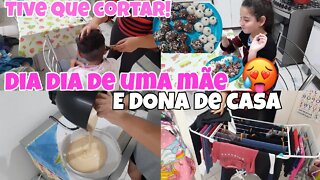 VLOG || DIA DIA DE UMA DONA DE CASA 🥵|| CORTEI O CABELO DO MEU FILHO || FIZ BRIGADEIRO