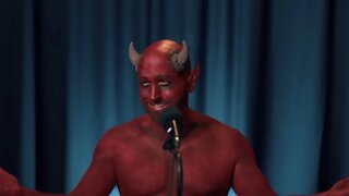 Satan holds a press conference.