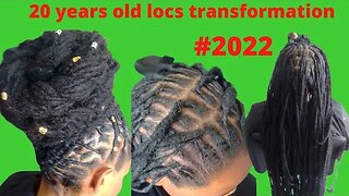 20 years old locs Retwisted and styled | #locs #locstyles #locsjourney #dreadlock #dreaducation