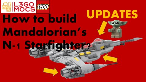 Lego Star Wars Mandalorian N1 Starfighter (The Book of Boba Fett) MOC (Baby Yoda upgrade)