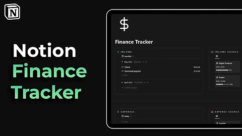 How to build the best Notion finance tracker