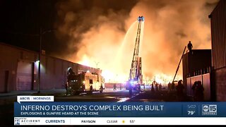 Inferno destroys apartment complex under construction in Phoenix