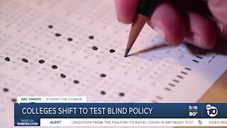 Colleges shift to test blind policy