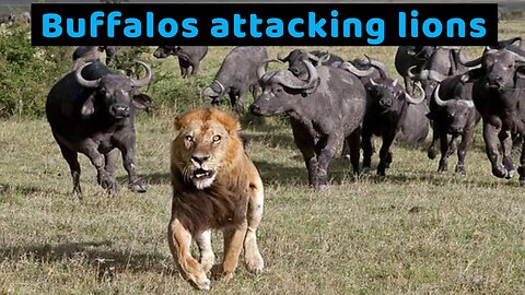 When buffalos attack lions