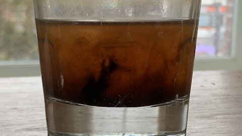 Magnetic particles in (Berkey-filtered) tapwater, after electrolysis