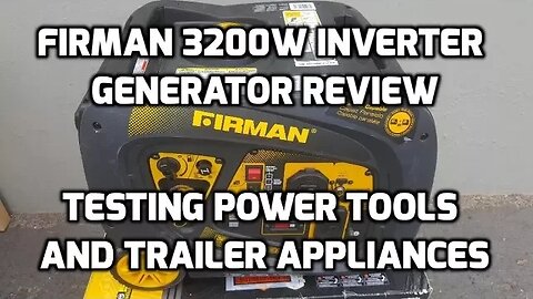 Firman 3200w Inverter Generator Review with Quiet Box