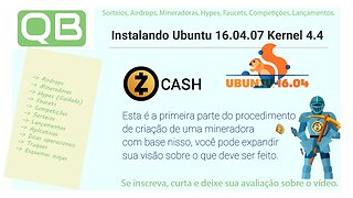 Ubuntu - Criando uma Mineradora com Ubuntu 16.04 - Instalando o Linux