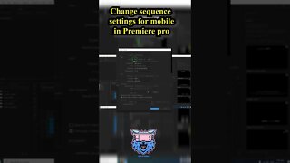 mobile view in premiere pro settings to vertical😎#premierepro #shorts #verticalvideo #pc #technology