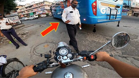 👮traffic police busted me for making video | got angry | jaswantboo