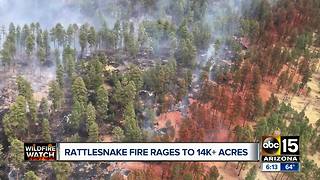 Rattlesnake Fire continues to burn