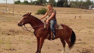 A Woman Gets Thrown Off A Horse