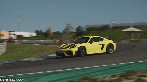 500 HP Racing Yellow Porsche Cayman 718 GT4 RS in Speed Yellow in stunning 4k