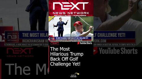 The Most Hilarious Trump Back Off Golf Challenge Yet! #shorts