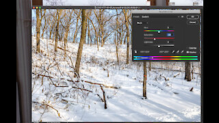 Getting Rid of Blue Snow in Landscape Photographs