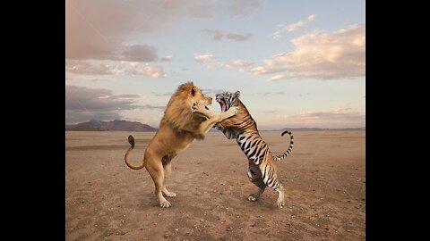 Lion Vs Tiger Real Fight HD Video 2022 | Tiger Vs Lion