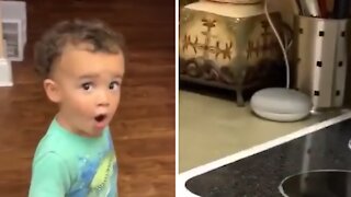 Kid shocked when Google Assistant listens to his request
