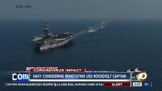Navy considering reinstating USS Theodore Roosevelt captain