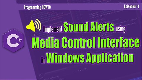 How to Implement Sound Alerts in C# | How to play mp3 in c#