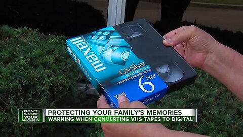 Warning when converting VHS tapes to digital