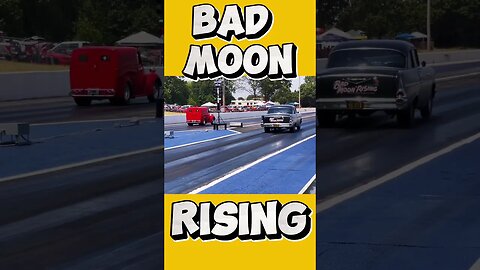 Bad Moon Rising 1955 Chevy Drag Racing! #shorts