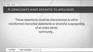 Democrats ask DeSantis to apologize