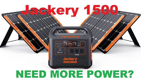 Jackery 1500 Solar Generator 1800W Portable Power Station 3x110V SolarSaga 100W Solar Panel Review