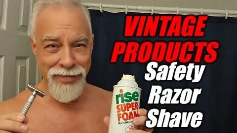 Vintage razor blades, safety razor, AND Shaving Cream. Old school is best
