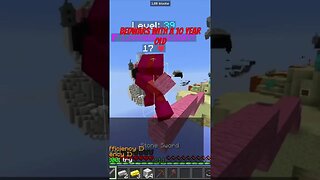 Playing BedWars with a Ten Year Old #gaming #minecraft